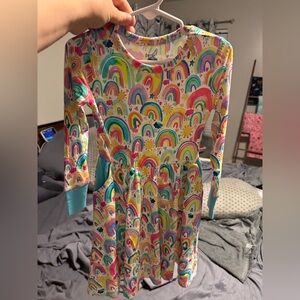 Birdie Bean Colorful Rainbow Long Sleeve Dress